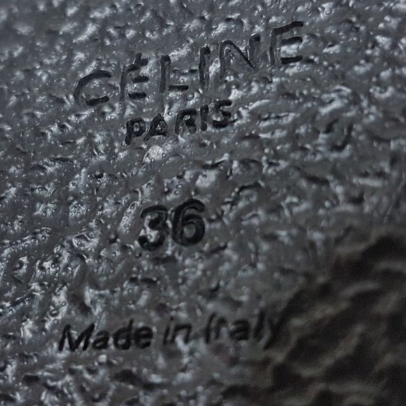 Celine Phoebe Phile Black Leather Bow Wedge Platform Shoe Womens Size 5.5 / 35.5 - Picture 7 of 8